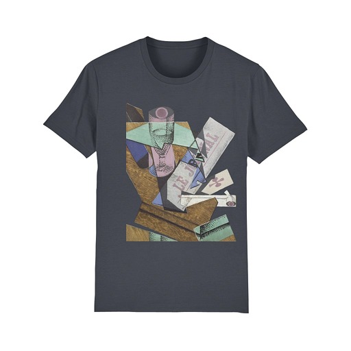 T-Shirt Homme "Verre et journal"