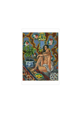 Magnet Henri Matisse - Figure décorative sur fond ornemental