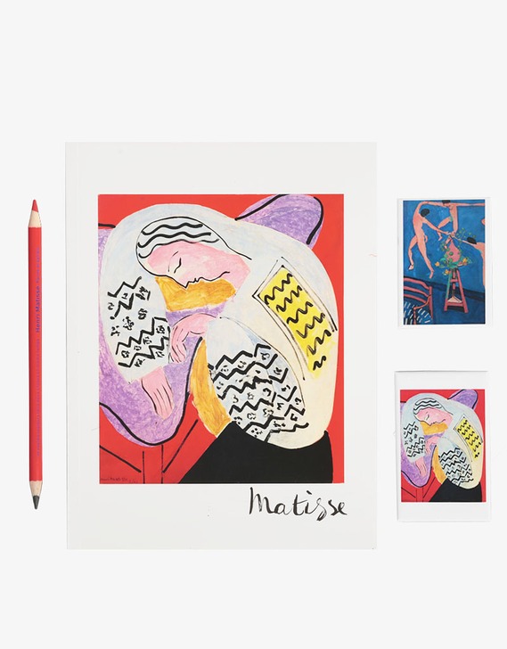 Lot Matisse : 1 Cahier + 2 Magnets + 1 Crayon