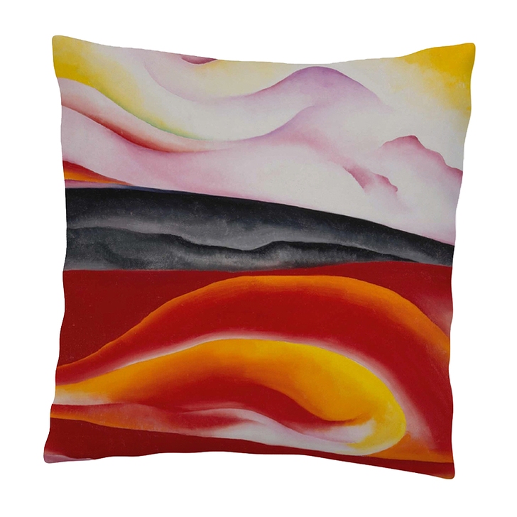 Housse de coussin O'Keeffe | Red, Yellow and Black