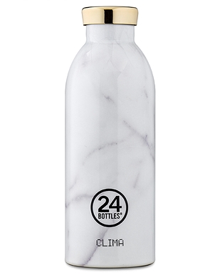 White Carrara Clima Bottle | 24Bottles