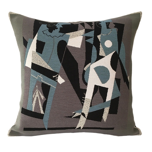 Housse de coussin Picasso - Arlequin et femme au collier | Le Cubisme