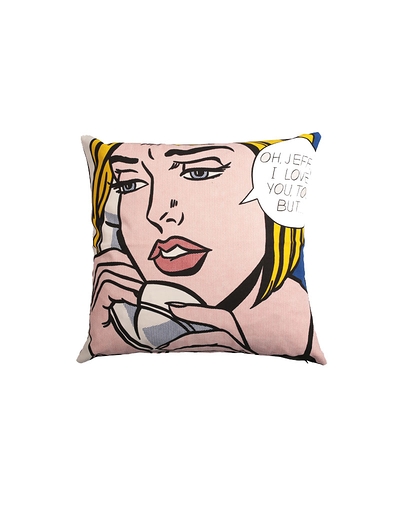 Lichtenstein Pillow cover - "Oh Jeff"