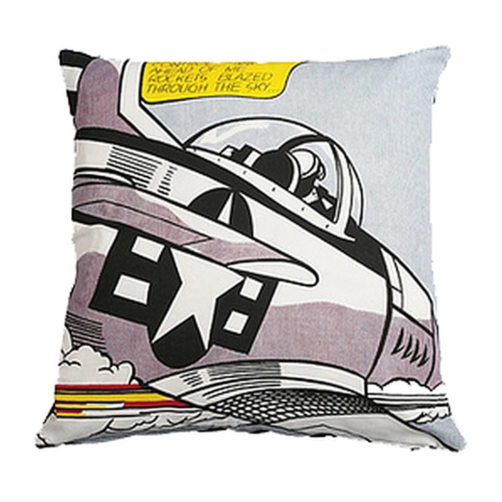 Housse de coussin Roy Lichtenstein - Avion