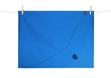 Torchon Miró - Bleu III