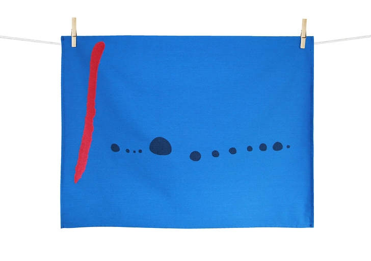 Torchon Miró - Bleu II