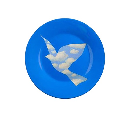 Assiette Magritte - Oiseau
