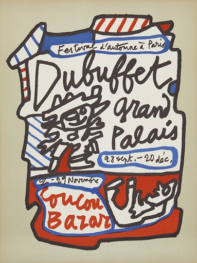 Jean Dubuffet Lihthograph - Coucou Bazar