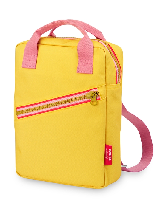 Yellow Zipper Backpack small | Engel