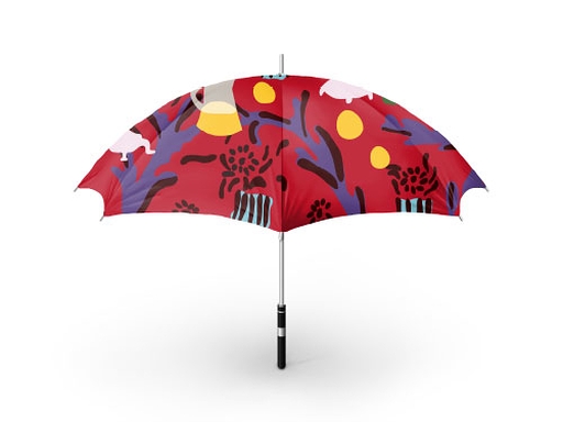 Parapluie | Marine de Quénetain Décor rouge