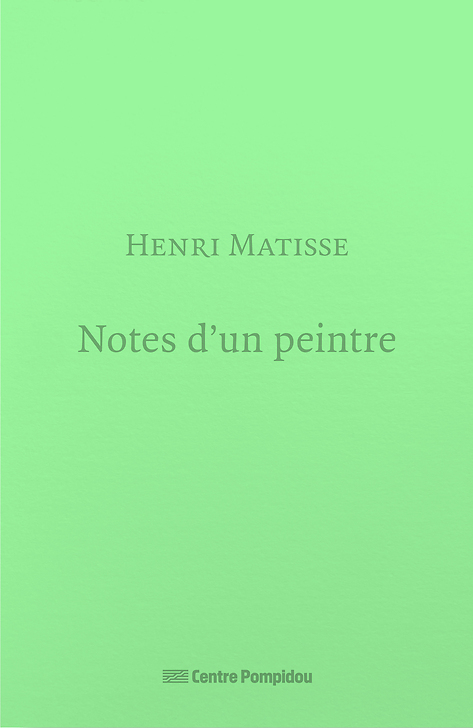 Matisse, notes d'un peintre | Writings