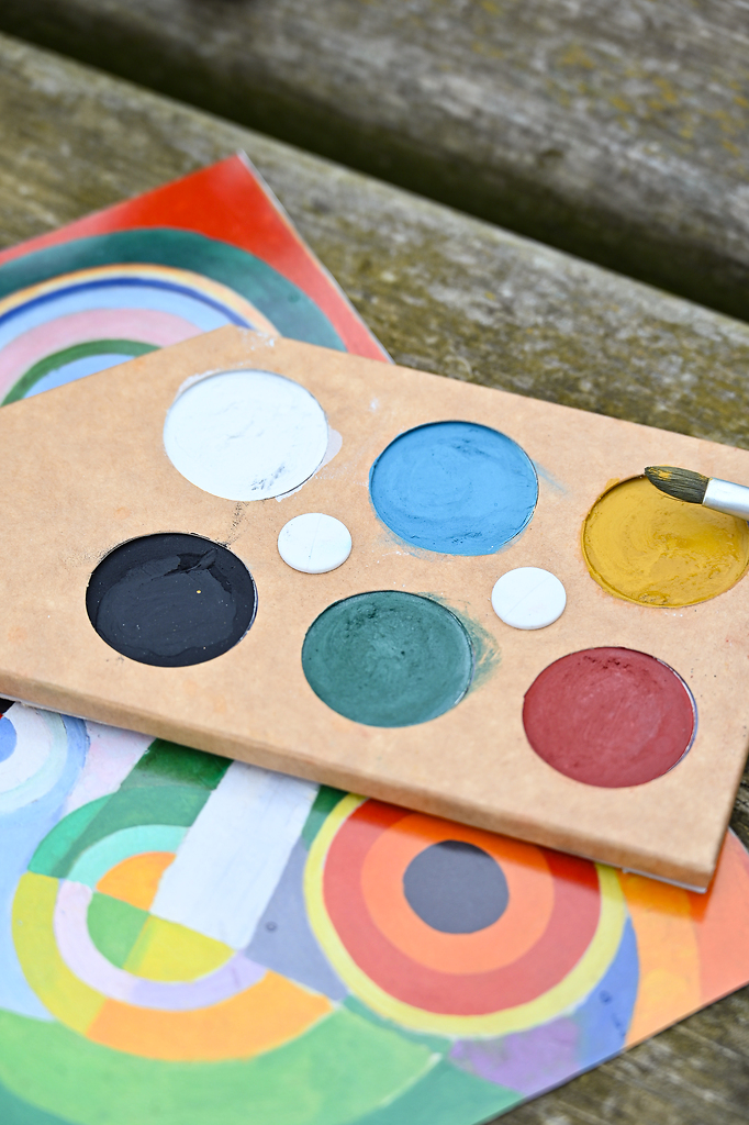 Lot De 12 Palettes De Peinture Rondes En Plastique - 10 Puits Pour Mélange Couleurs - Débutants & Artistes