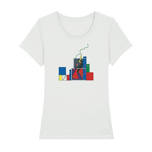 T-Shirt Femme "La BD à tous les étages (détail 2)", Fanny Michaëlis