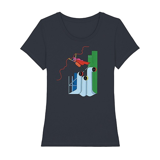 La BD à tous les étages  (détail 1) (T-shirt Femme)
