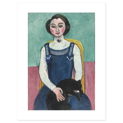 Affiche "Marguerite au chat noir"