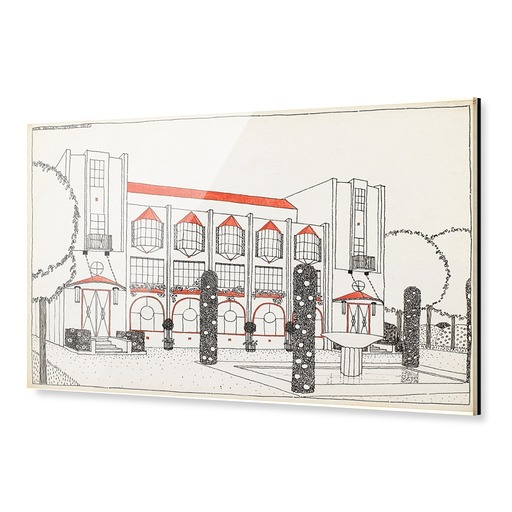 Acrylic Print "Une cité moderne : hôtel de voyageurs"