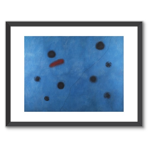 Framed Art Print "Bleu I"