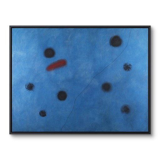 Framed Canvas "Bleu I"