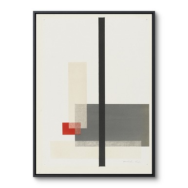 Framed Canvas "Portfolio des maîtres du Bauhaus : (sans titre)"