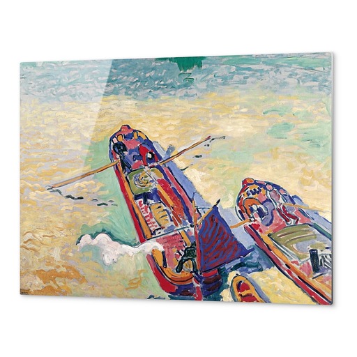 Metal Print "Les Deux Péniches"