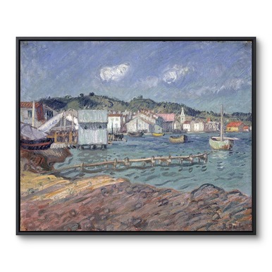 Framed Canvas "Port de Martigues"