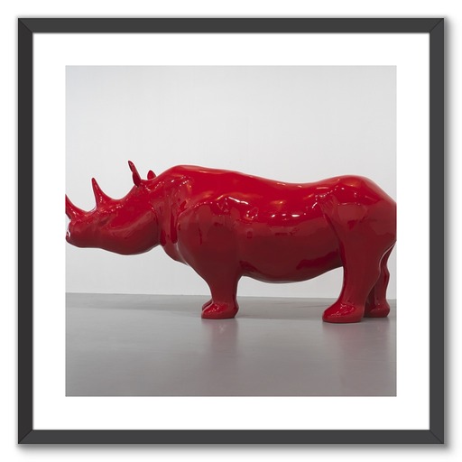 Framed Art Print "Le Rhinocéros"